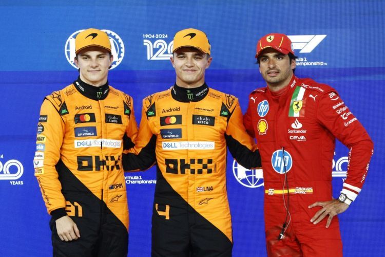 Oscar Piastri, Lando Norris & Carlos Sainz