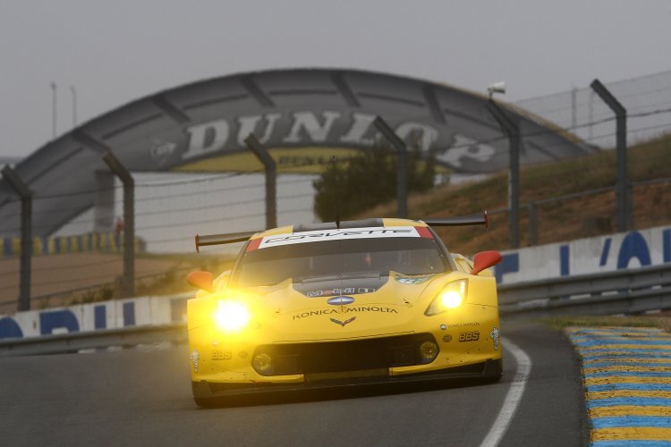 Die Corvette C7.R war beim Vortest zu den 24 Stunden von Le Mans Klassenprimus