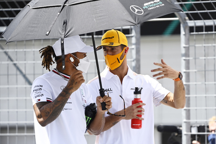 Hamilton und Ricciardo