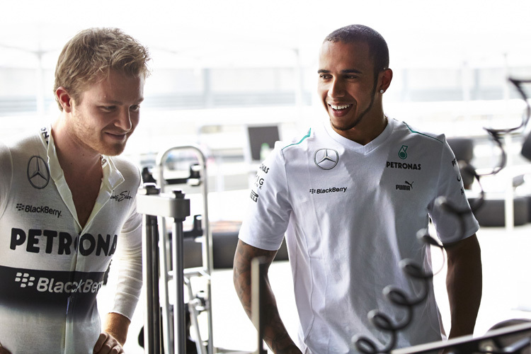 Die Silberpfeil-Helden: Nico Rosberg und Lewis Hamilton