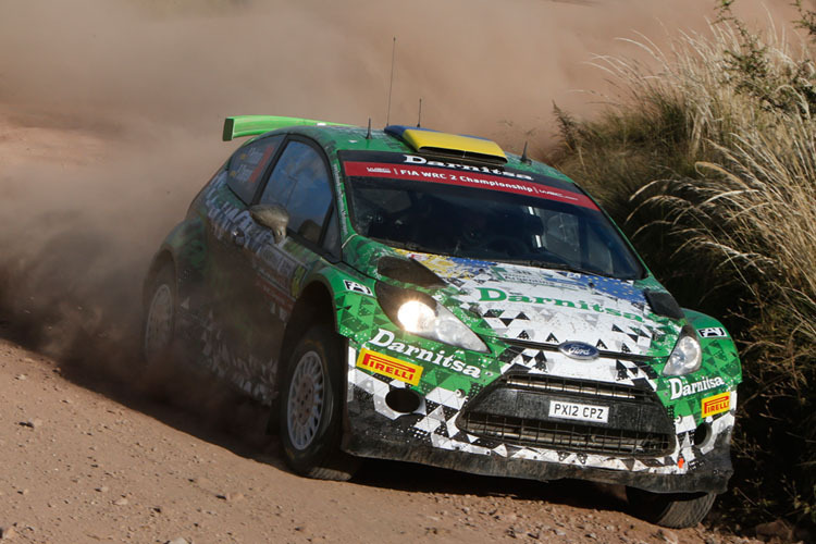 Schnellster WRC2-Pilot, dank Strafzeiten aber ohne Siegchancen – der Ukrainer Yuriy Protasov (Ford Fiesta RRC) 