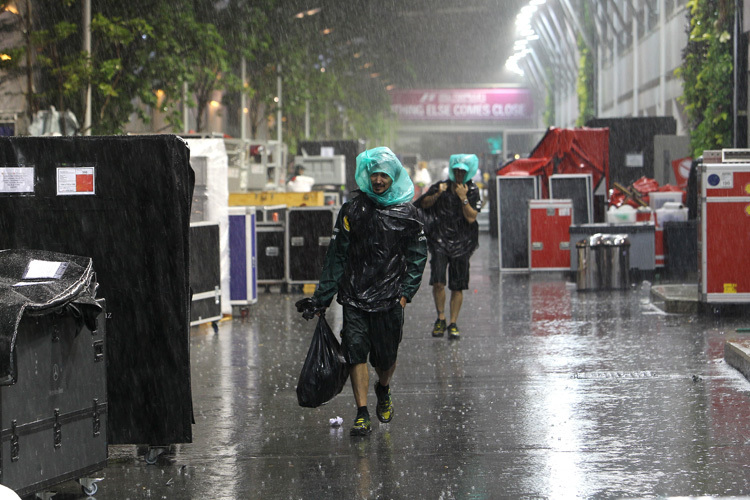 Wenn es in Singapur regnet, geht nicht mehr viel