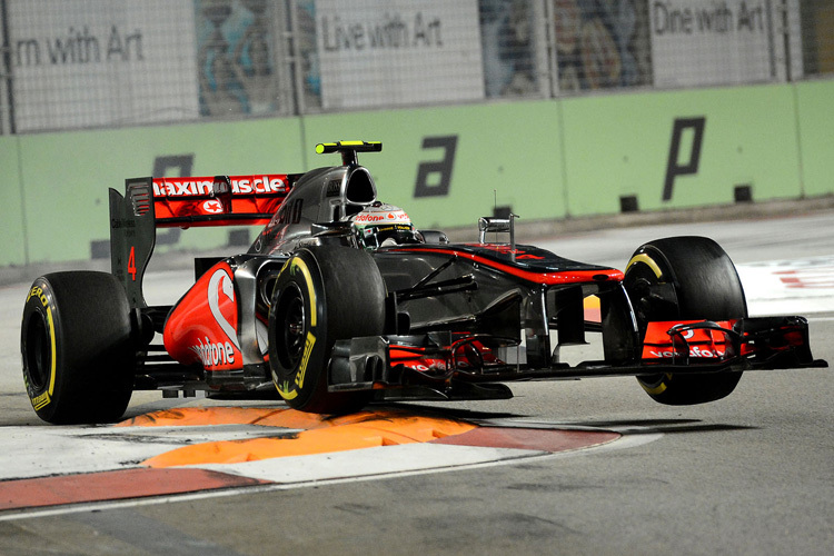 Lewis Hamilton erlebte in Singapur einige Höhenflüge