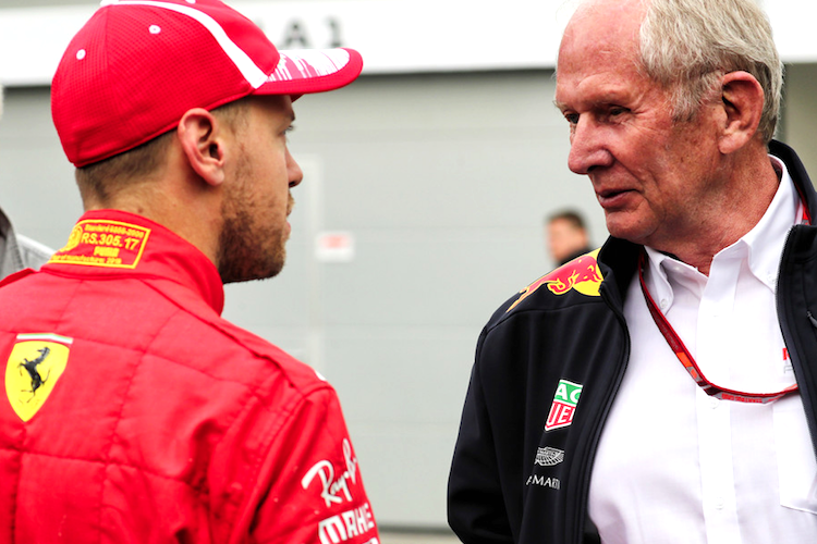 Sebastian Vettel und Dr. Helmut Marko