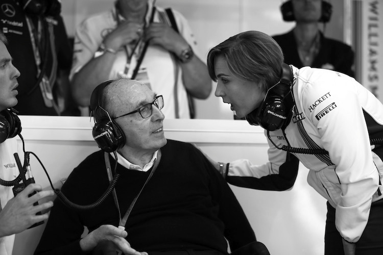 Sir Frank Williams mit Tochter Claire