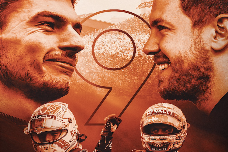 Max Verstappen und Sebastian Vettel: je neun Siege in Folge