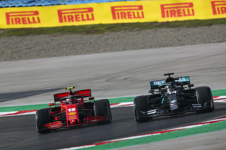 Charles Leclerc kam mit den Streckenbedingungen in Istanbul besser zurecht als Lewis Hamilton