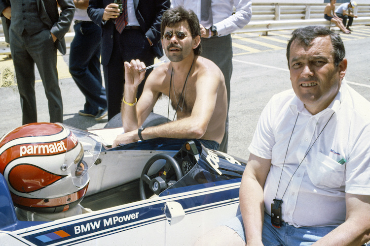 Tolles Trio: Nelson Piquet, Brabham-Designer Gordon Murray und Paul Rosche von BMW