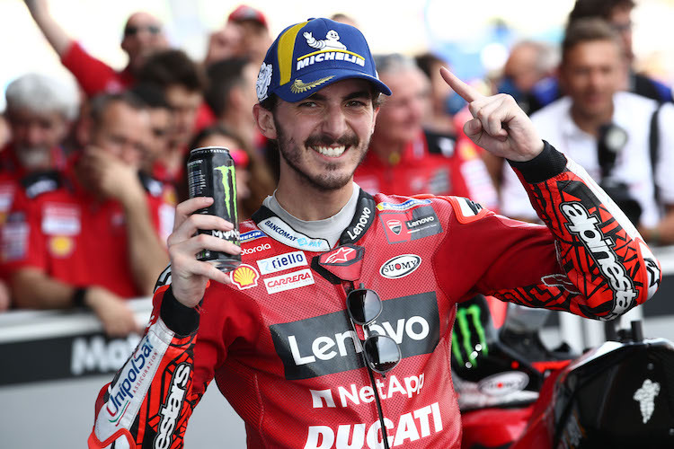 Francesco Bagnaia gewinnt das Rennen