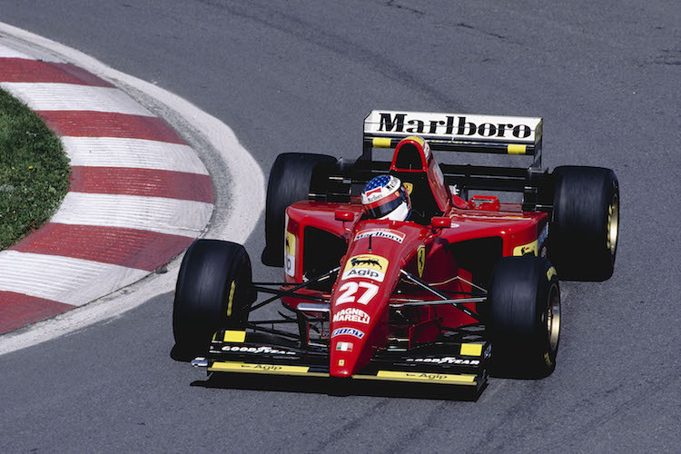 Alesi bei seinem Sieg in Kanada 1995