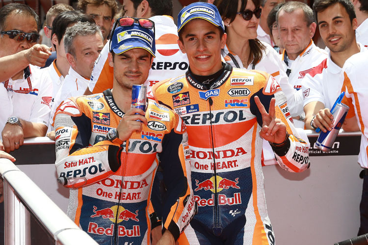 Vorfreude auf den Sachsenring: Marc Márquez und Dani Pedrosa