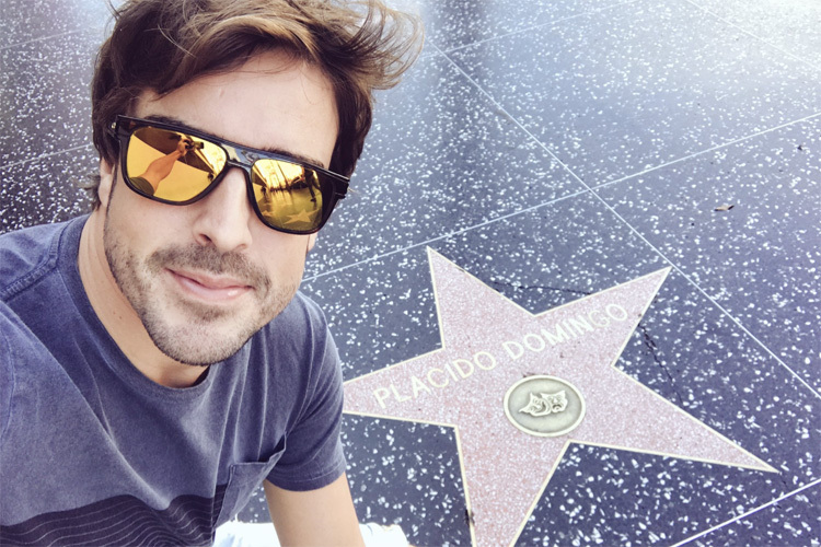 Fernando Alonso in Los Angeles