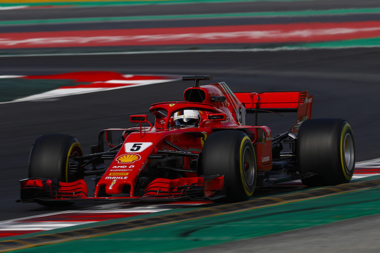 Sebastian Vettel ist bei seinem letzten Testeinsatz flott unterwegs