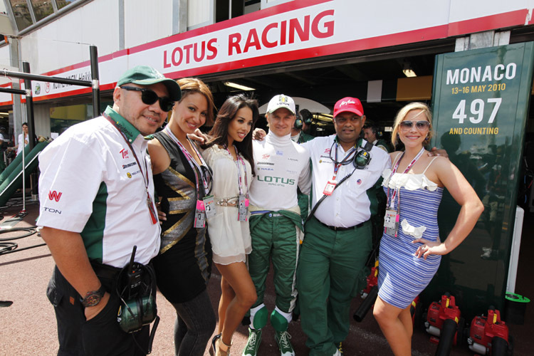 Lotus Racing vor dem Rennen