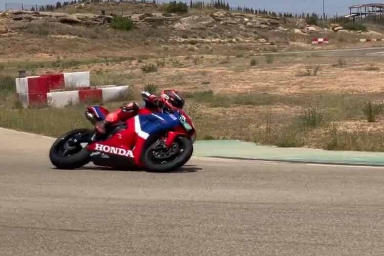 Marc Márquez trainierte mit der 600er-Honda