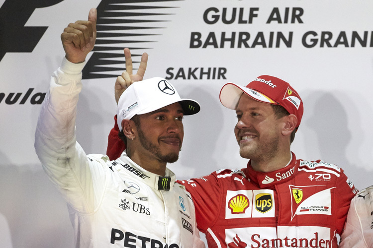 Lewis Hamilton und Sebastian Vettel: Wer sich mag, der neckt sich