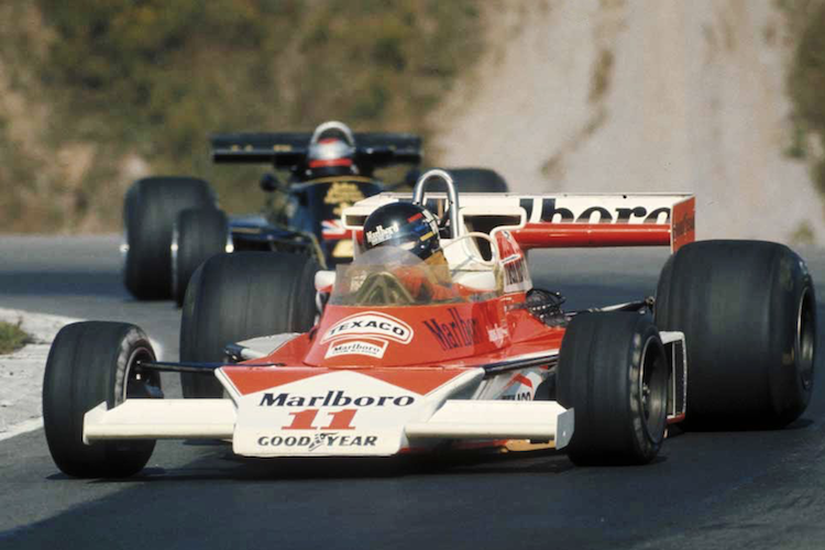 Der McLaren von James Hunt in den 70er Jahren
