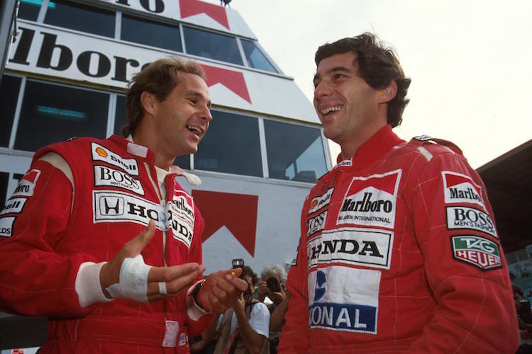Gerhard Berger und Ayrton Senna 1991