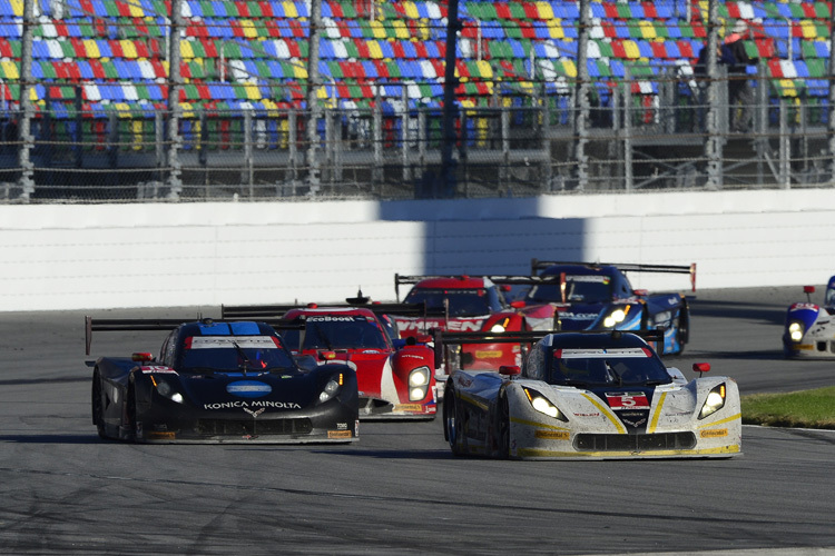Die Corvette DP belegten in Daytona die Plätze zwei und drei