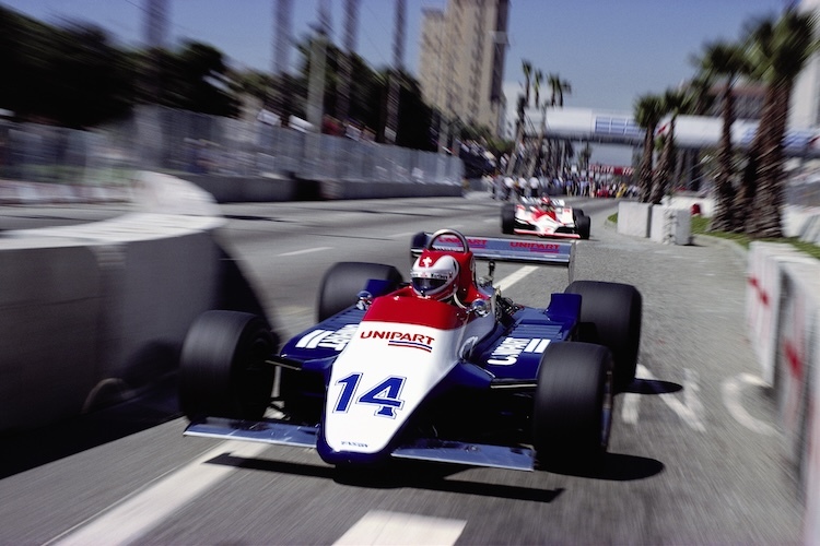 Regazzoni 1980 mit seinem Ensign in Long Beach