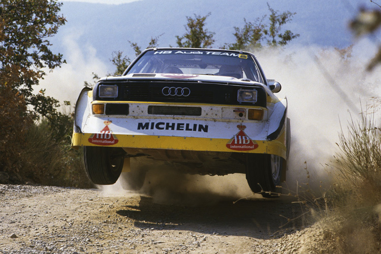 Schöne alte Zeit: Walter Röhrl im Audi quattro (1985, Portugal)