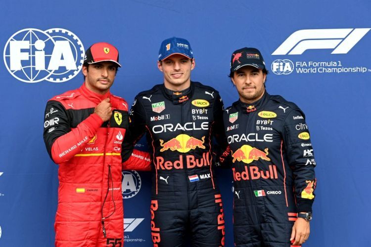 Carlos Sainz, Max Verstappen & Sergio Perez