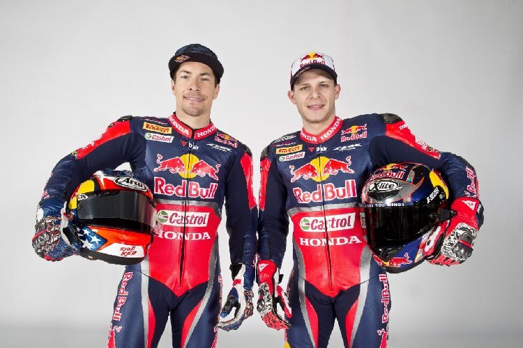 Nicky Hayden und Stefan Bradl fahren 2017 gemeinsam im Red Bull Honda Superbike-Team