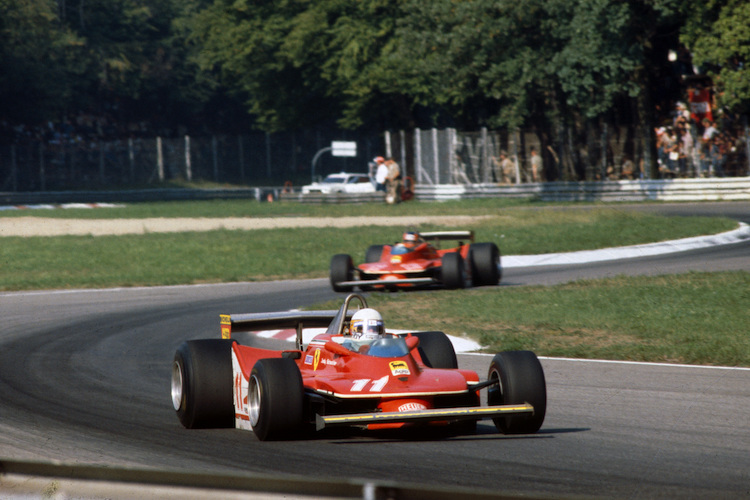 Jody Scheckter fuhr 1979 den Monza-Sieg vor seinem Teamkollegen Gilles Villeneuve ein