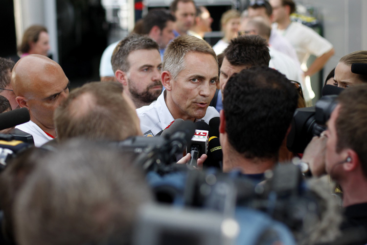 McLaren-Teamchef Martin Whitmarsh in Erklärungsnot