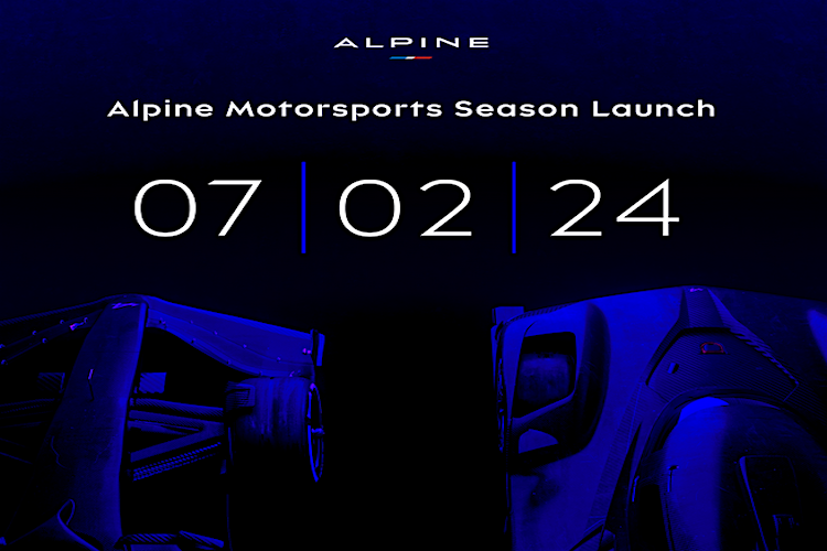 Alpine präsentiert die neuen Rennwagen am 7. Februar