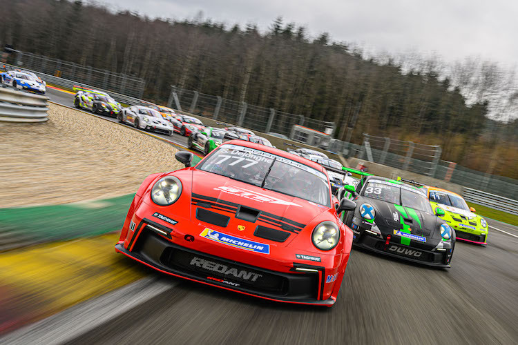 Zweimal fährt auch der Porsche Carrera Cup Benelux im DTM-Programm