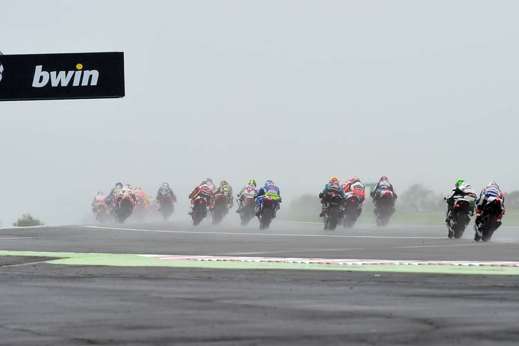 Unter diesen Bedingungen kämpften die MotoGP-Piloten in Silverstone