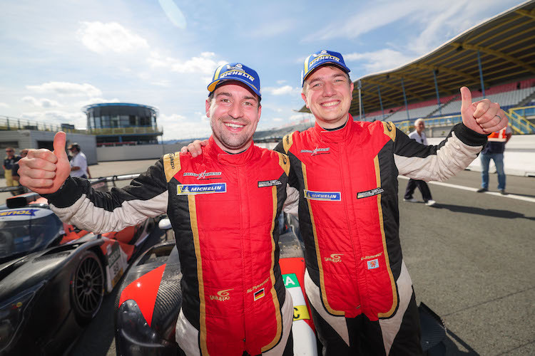  Markus Pommer und Gary Hauser (v.l.n.r.) sind die neuen Meister im Prototype Cup Germany