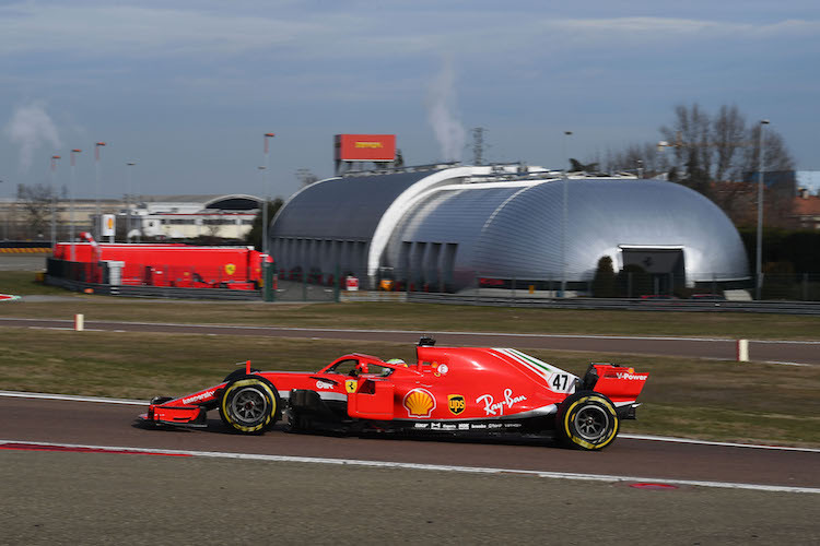 Mick Schumacher im 2018er Ferrari