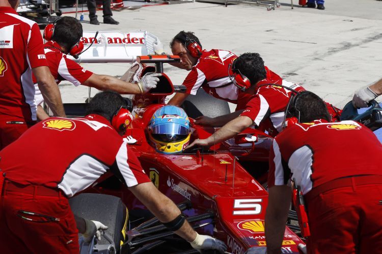 Ferrari wechselt die Walzen am schnellsten