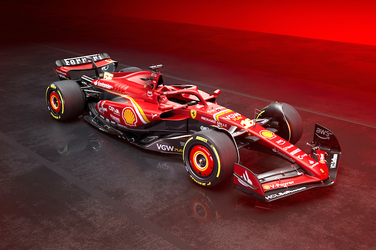 Der neue Formel-1-Rennwagen von Ferrari