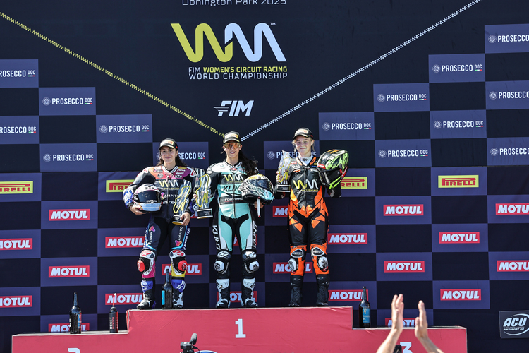 Podium in Donington Park