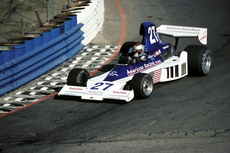 Mario Andretti 1976 im Formel-1-Rennwagen Parnelli