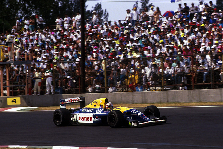 Nigel Mansell in Mexiko 1992