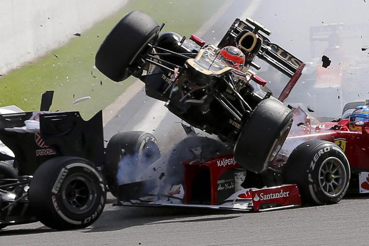 Ein Unfall in der Formel 1: Highspeed-Kameras könnten Klarheit verschaffen