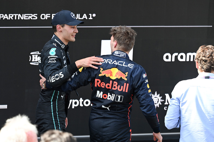 Max Verstappen Und George Russell: Hart, Aber Fair / Formel 1 ...