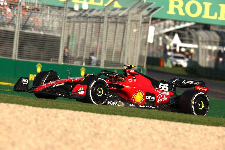 Carlos Sainz bleibt mit Ferrari in Australien ohne Punkte