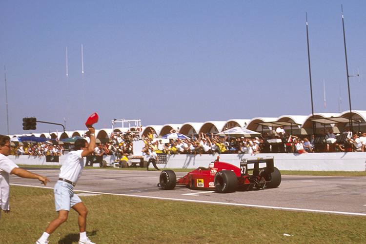 Nigel Mansell in Brasilien 1989