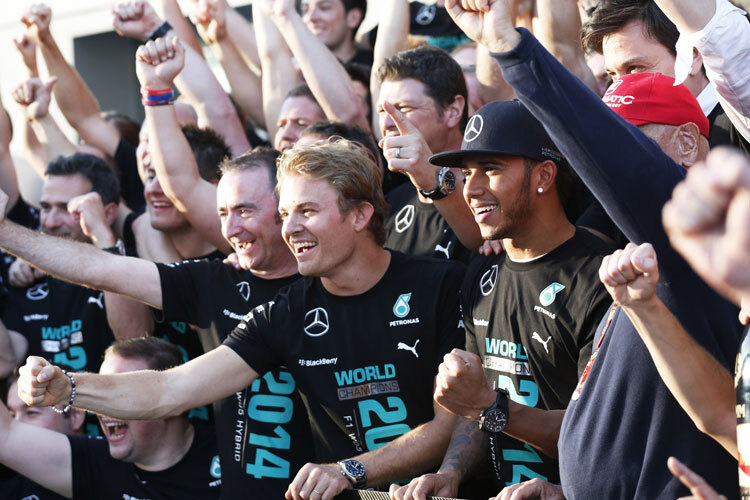 In Sotschi feierte Mercedes den Konsztrukteurstitel 2014