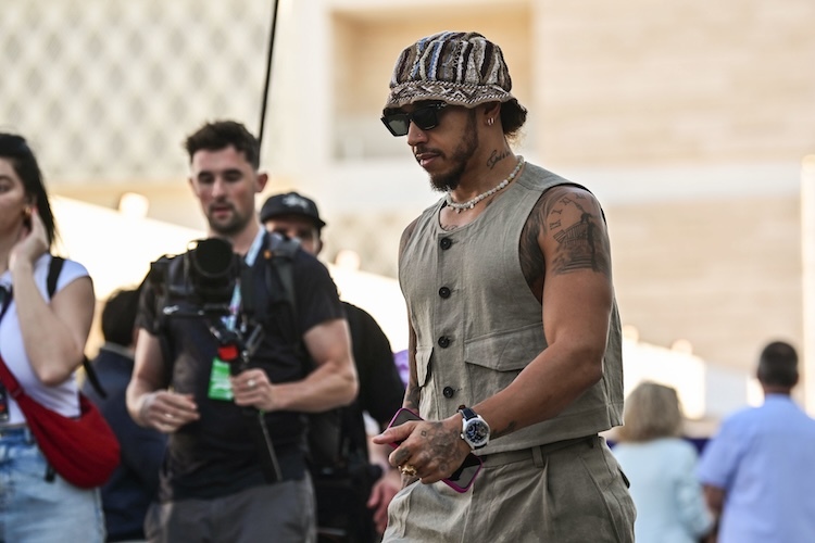 Lewis Hamilton in Katar