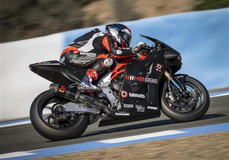 Die Bimota KB998 debütierte beim Jerez-Test