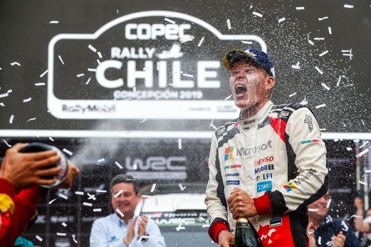 2019 gewann Ott Tänak (Toyota) die chilenische WRC-Premiere