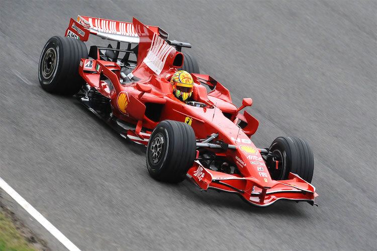 Valentino Rossi im Ferrari F2008