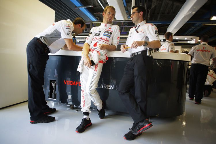 Jenson Button blickt dem Monza-GP recht entspannt entgegen