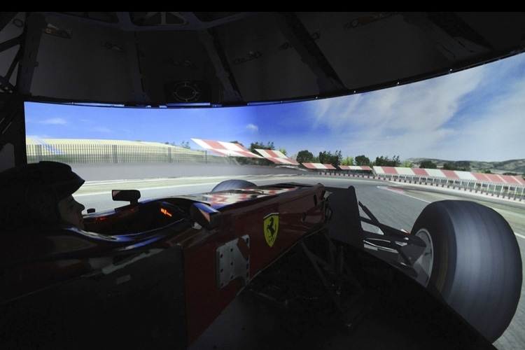 Das ungefähr sah Sebastian Vettel im Simulator